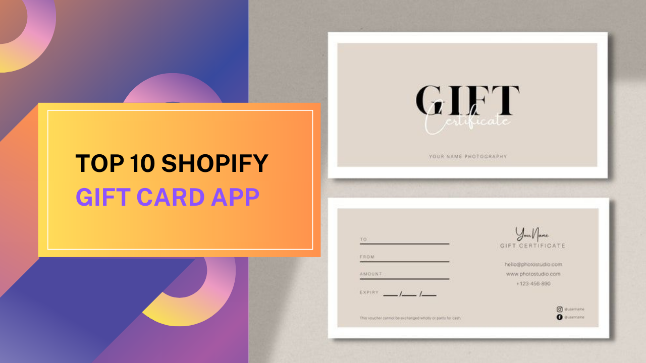 Top 10 Shopify Gift Card app 2023