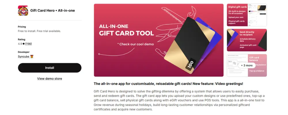 Gift Card Hero • All‑in‑one
