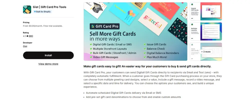 Gist Gift Card Pro Tools