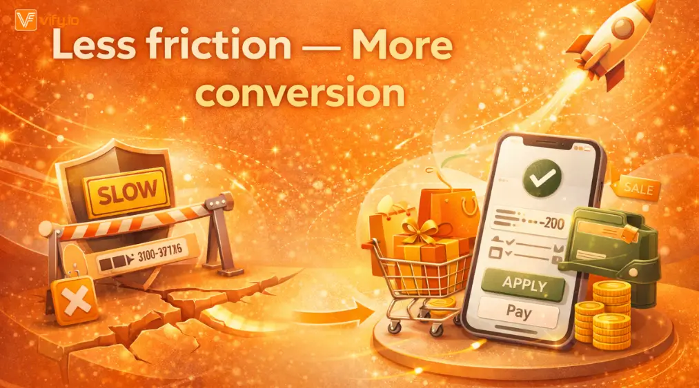 Less friction More conversion
