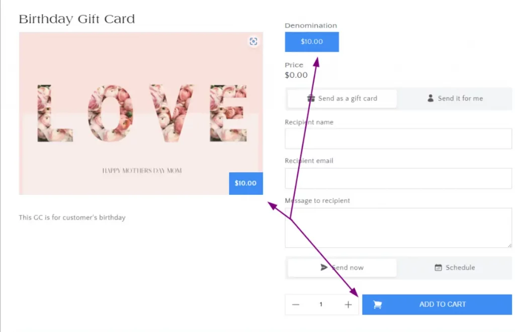How to Create Custom Gift Cards for your Shopify store 24 Product page template