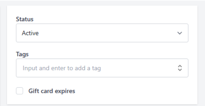 How to Create Custom Gift Cards for your Shopify store 22 Gift Card expires