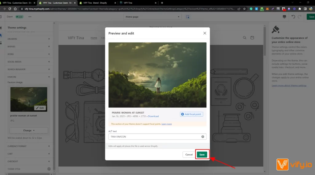 change the shopify favicon 03