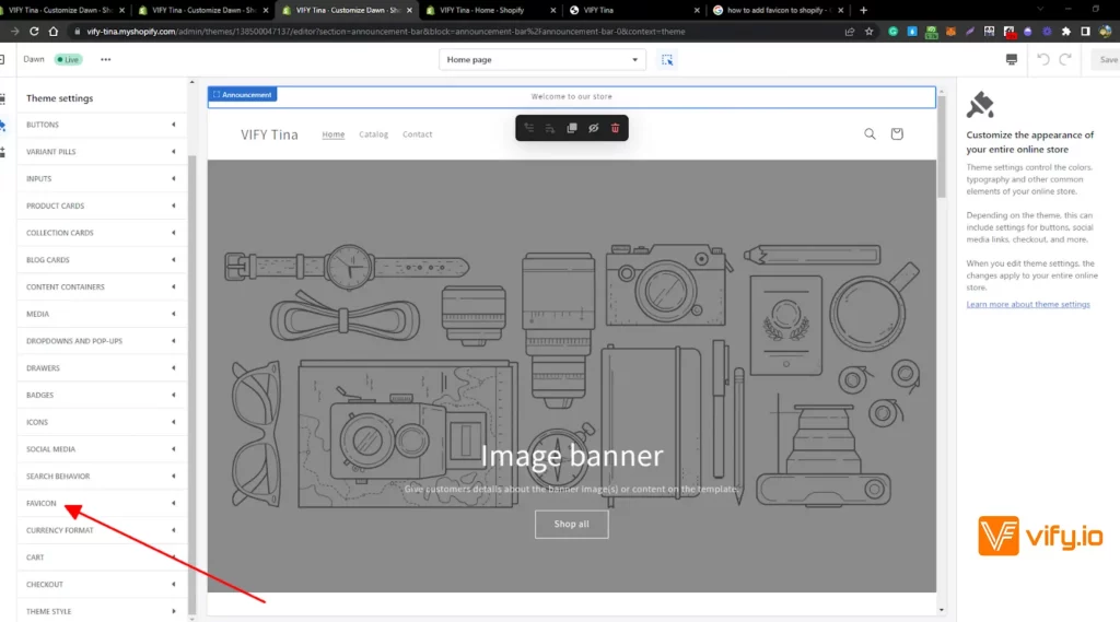 change the shopify favicon 07