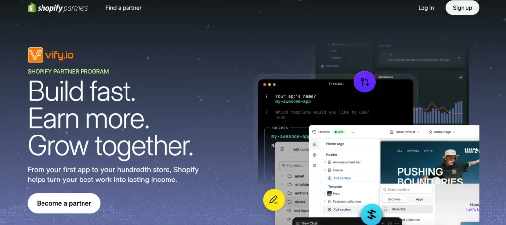 Shopify Partner Account