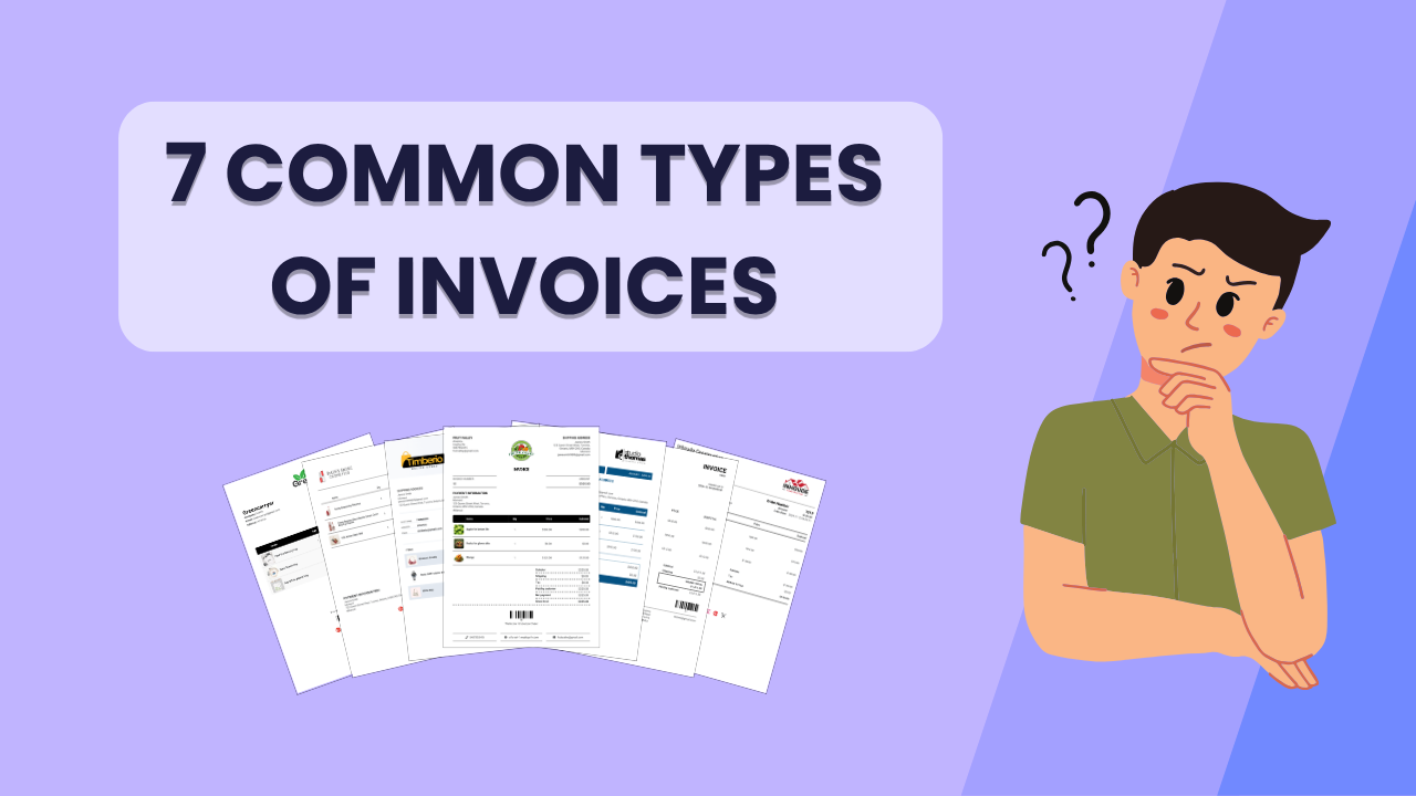 7 Common types of invoices