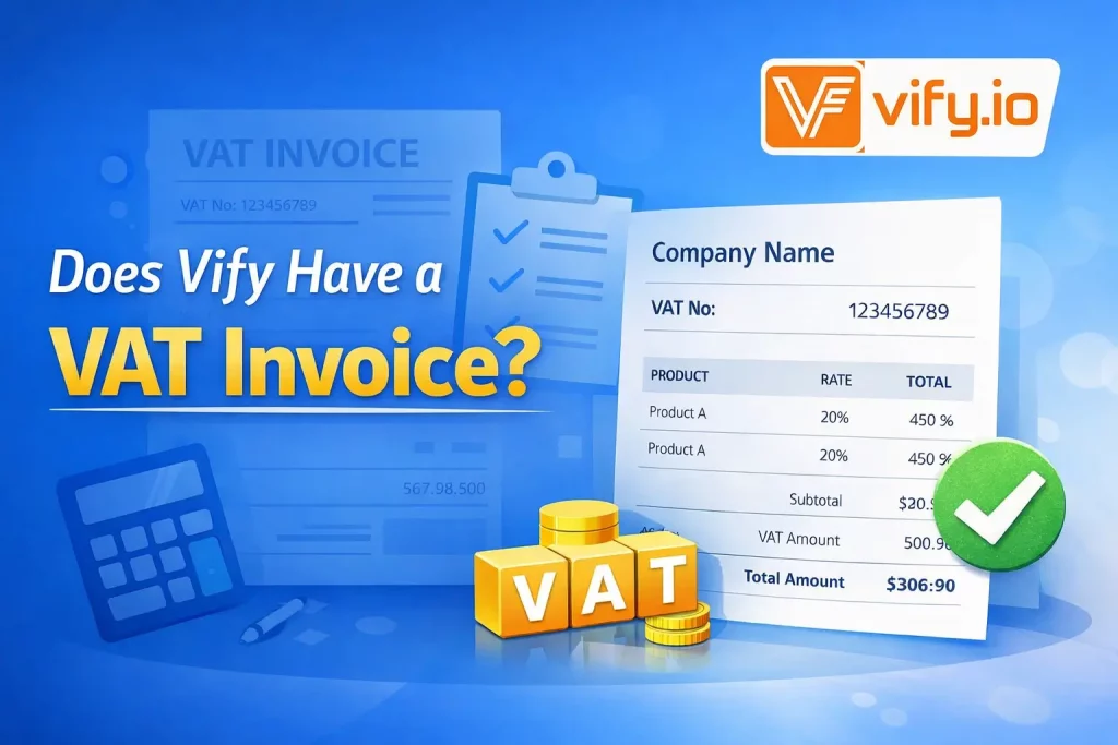 Does Vify have a VAT invoice