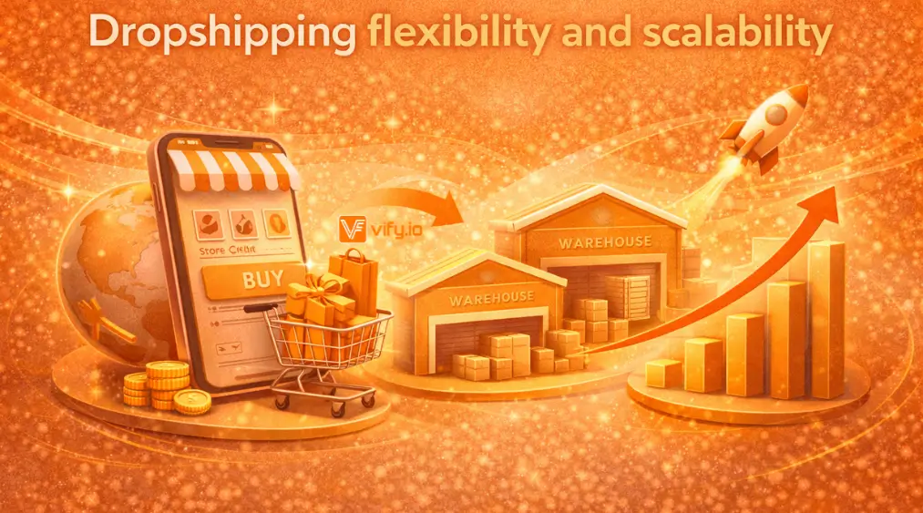 Dropshipping flexibility and scalability