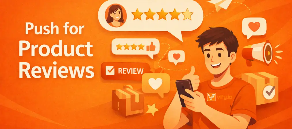 Push for product reviews