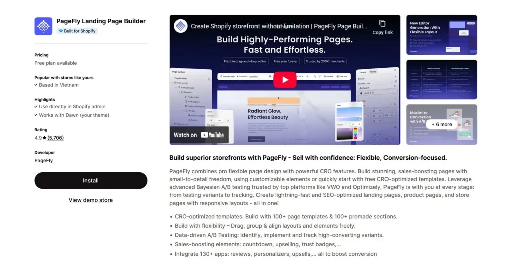 PageFly Landing Page Builder