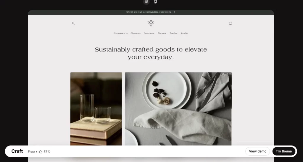 Craft best free Shopify templates