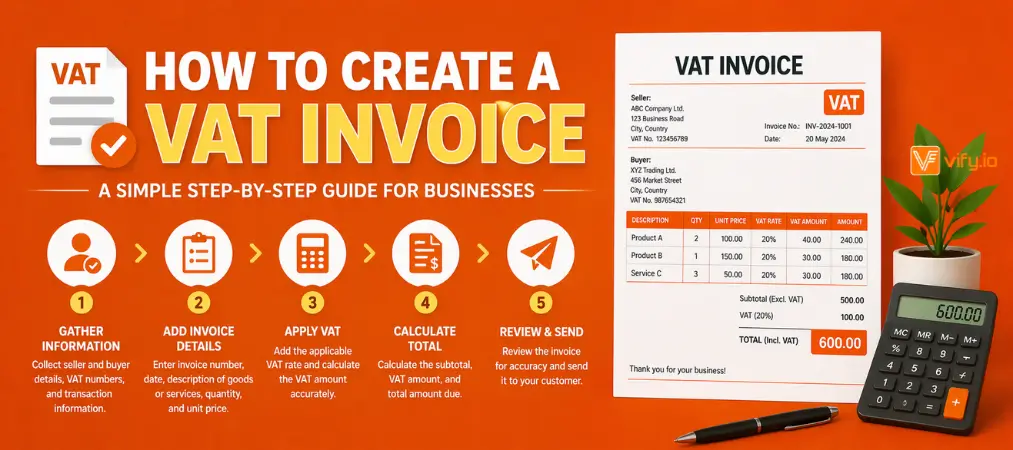 How to creat a VAT invoice