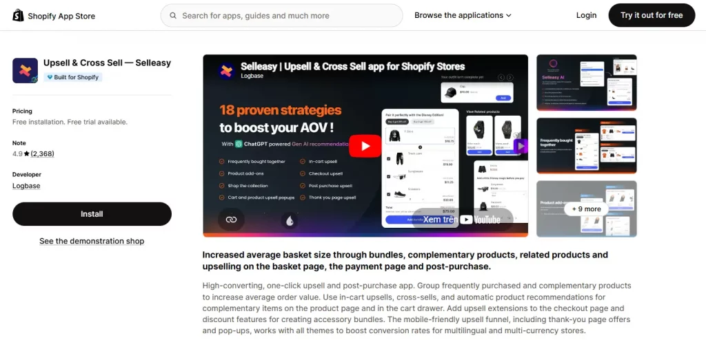 7 Best Shopify Cross Sell Apps to Boost Your AOV 11 selleasy cross sell app shopify