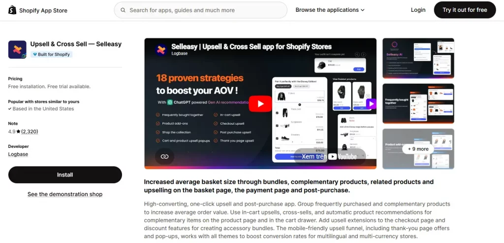 Best Upsell Apps on Shopify to Skyrocket your Average Order Value 9 Selleasy - Upsell Apps on Shopify