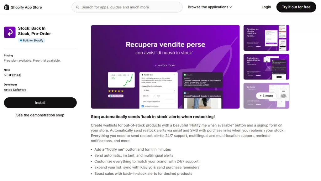stock back in stock shopify apps