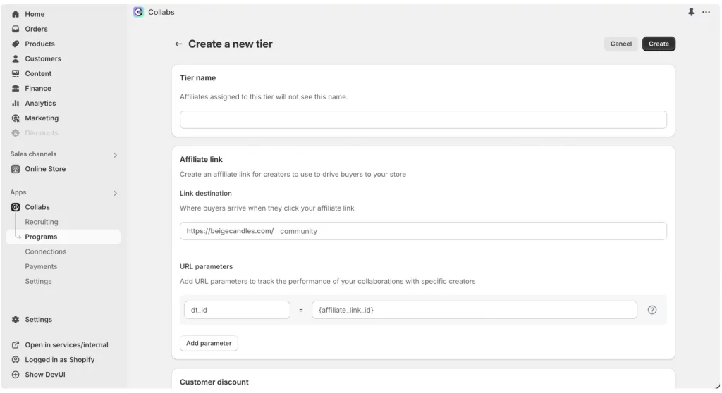 Shopify Collabs: The Complete Guide to Creator Partnerships 12 Affiliate Link shopify collabs
