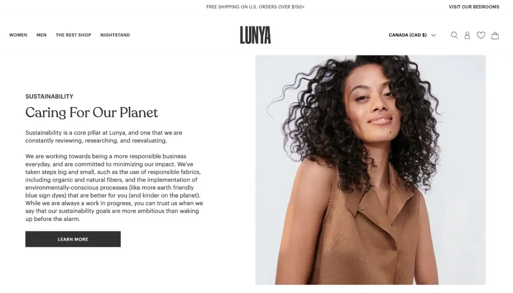about us page example