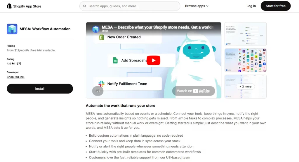 Automate alerts with MESA