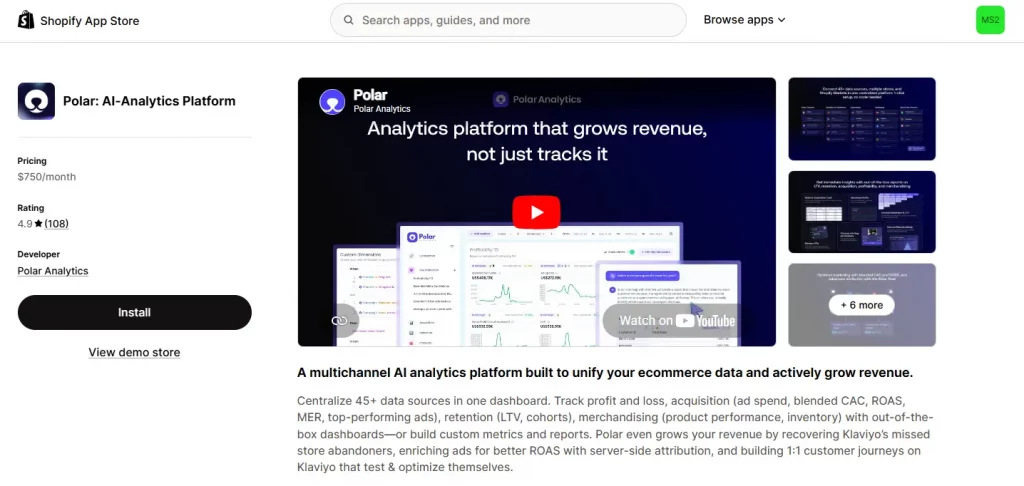 8 Best Shopify Analytics Apps available (Free & Paid Compared) 19 polar AI - Shopify analytics apps