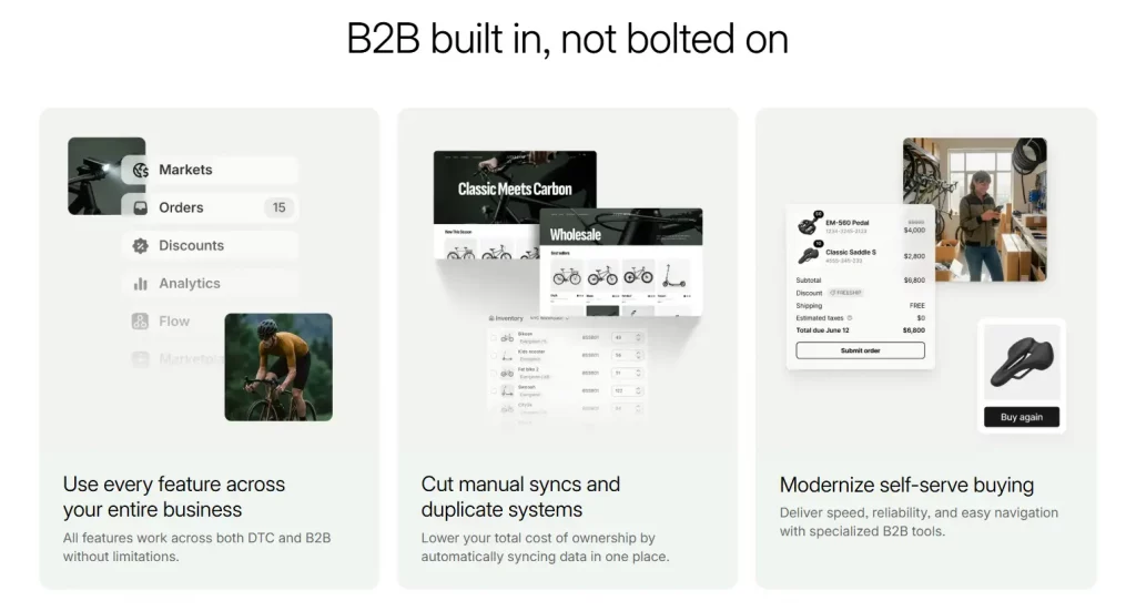 Shopify B2B: The Complete Guide to Wholesale Selling 9 Shopify B2B vs. Other wholesale solutions