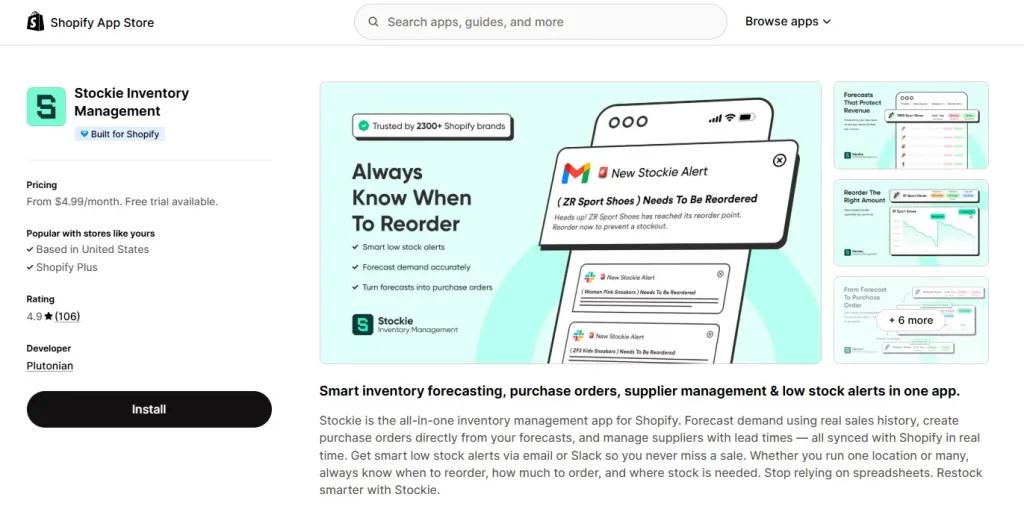 6 Best Shopify Inventory Management Apps Compared 12 Shopify inventory management app