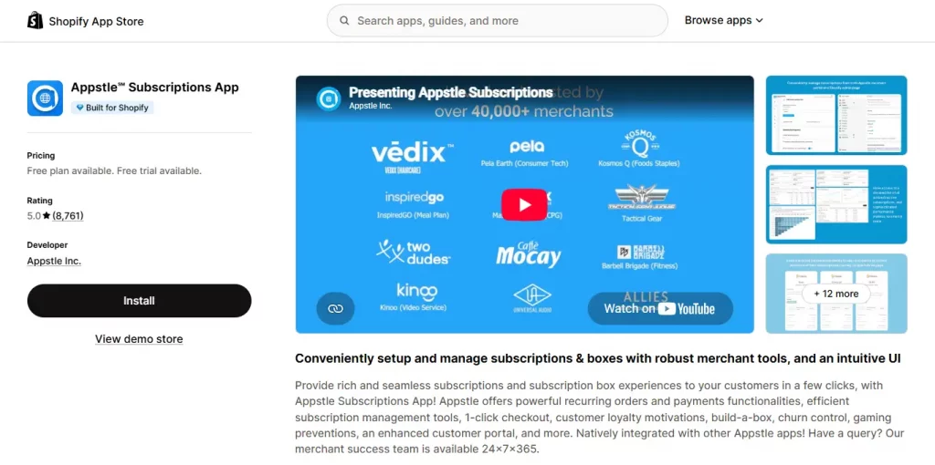 Shopify Subscription App