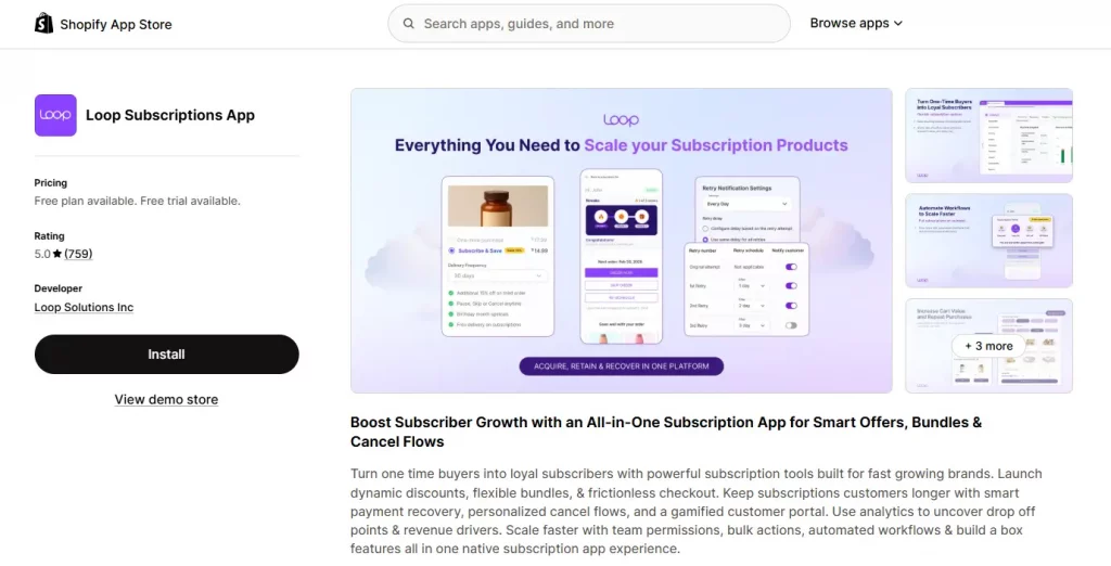 Shopify Subscription App