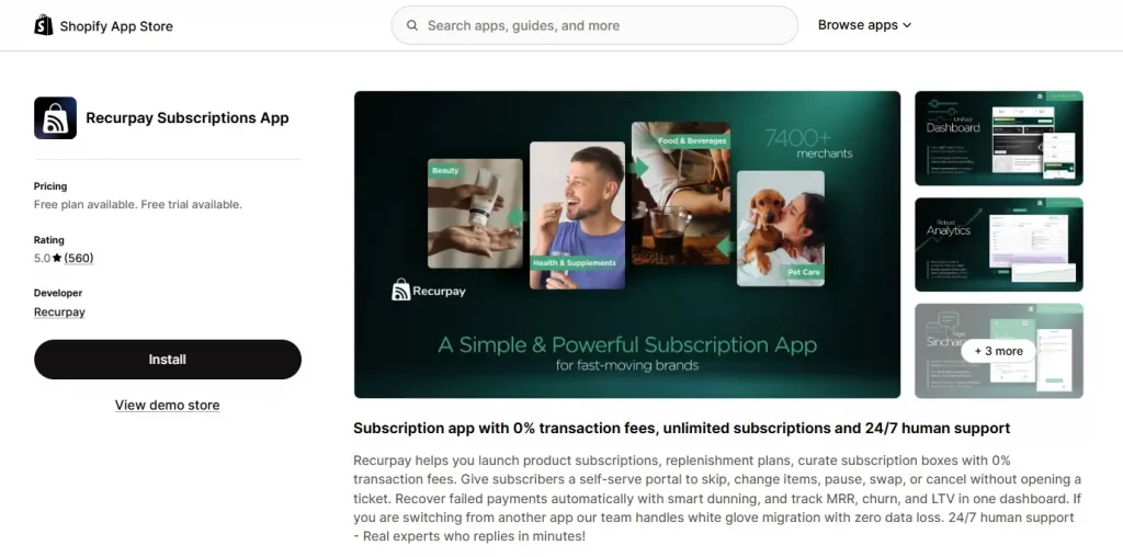 Shopify Subscription App
