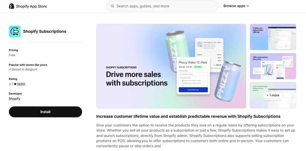 Shopify Subscription App