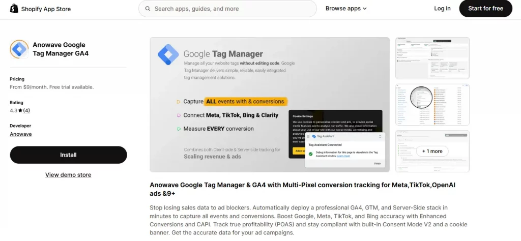 Use a Shopify Tag Manager app