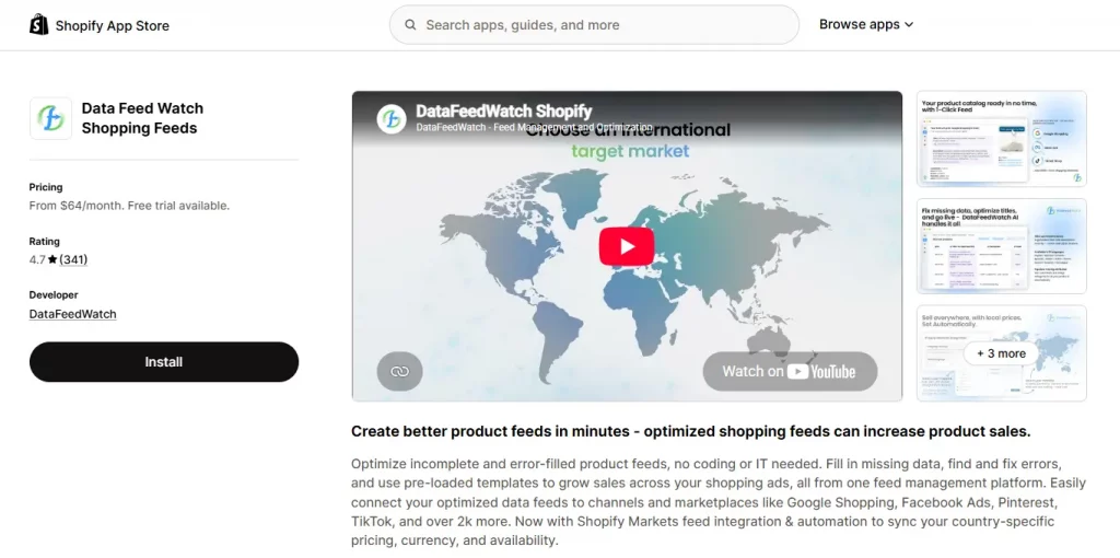 Data Feed Watch Shopping Feeds